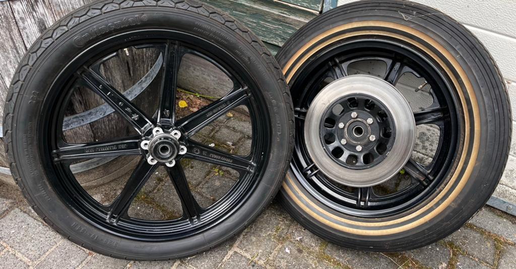 Yamaha XS650 velgen gecoat, Ophalen, Gebruikt
