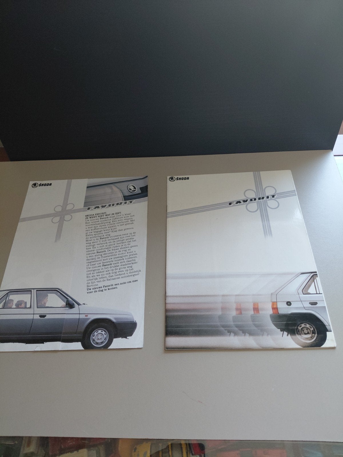Skoda Favorit brochure - Origineel uit 1987, Ophalen of Verzenden, Zo goed als nieuw, Overige merken, Skoda
