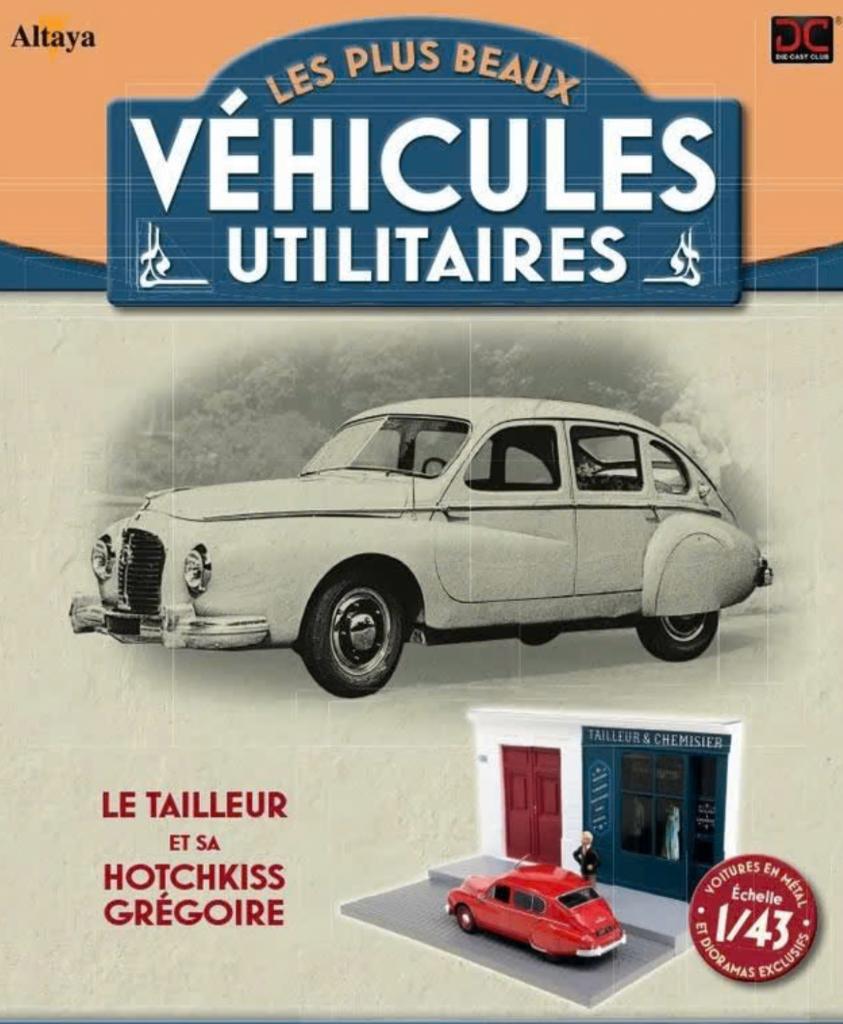 Hotchkiss kleermaker winkel diorama 1/43 serie Utilitaires, Hobby en Vrije tijd, Modelauto's | 1:43, Verzenden, Nieuw, Auto, Overige merken