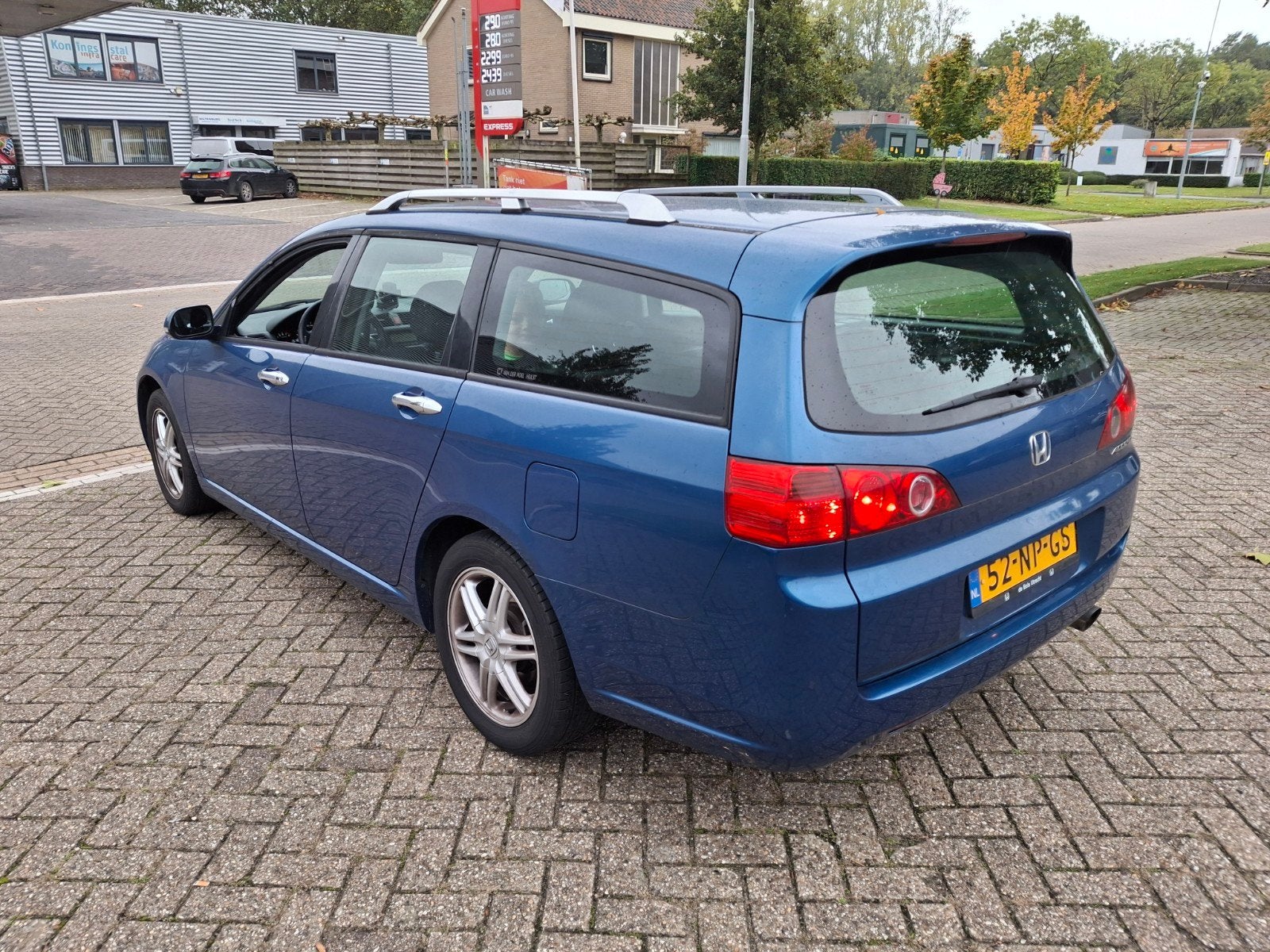 Honda Accord 2.0 I Tourer Comfort 2004 Blauw, Auto's, Voorwielaandrijving, 1998 cc, Stof, Verwarmde buitenspiegels
