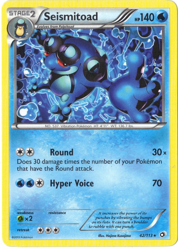 Legendary Treasures,  Seismitoad [rare] 42/113, Verzenden, Nieuw, Losse kaart