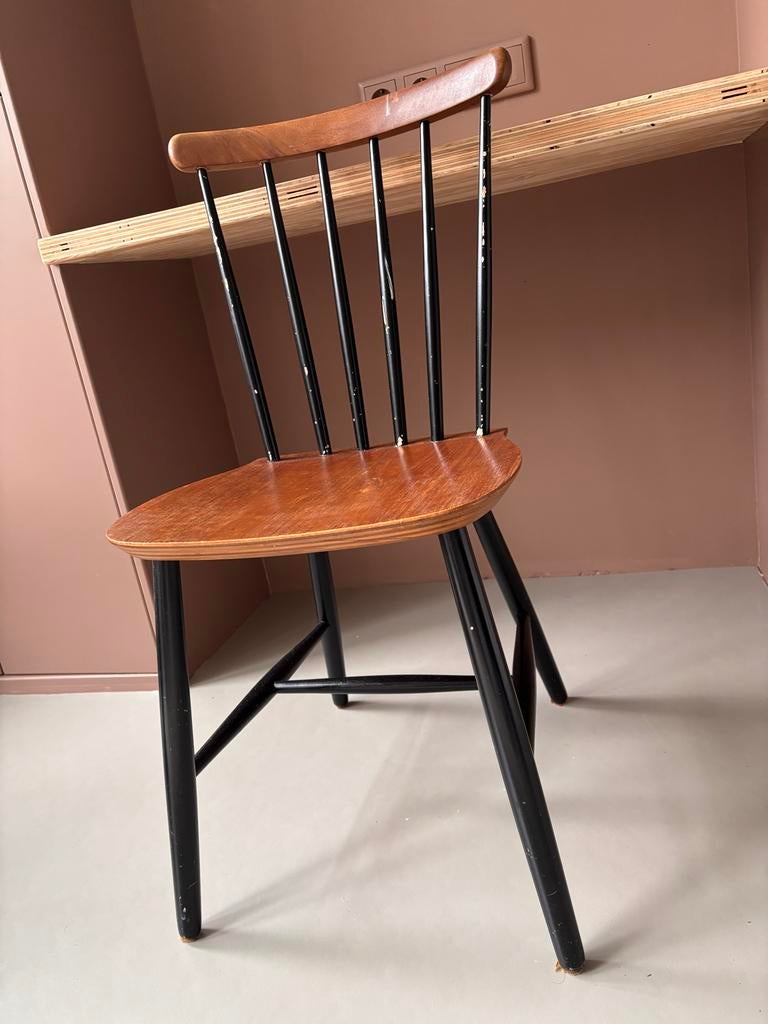 Eetkamerstoel, Huis en Inrichting, Stoelen, Gebruikt, Eén, Hout, Bruin, Ophalen