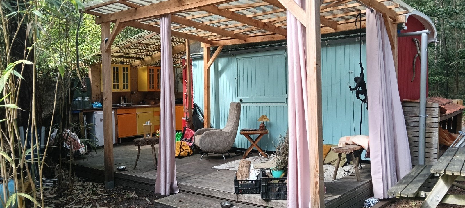 Sfeervolle Pipowagen met Staanplaats op Natuurcamping, Caravans en Kamperen, Tot en met 2, Boiler, Particulier, 5 tot 6 meter