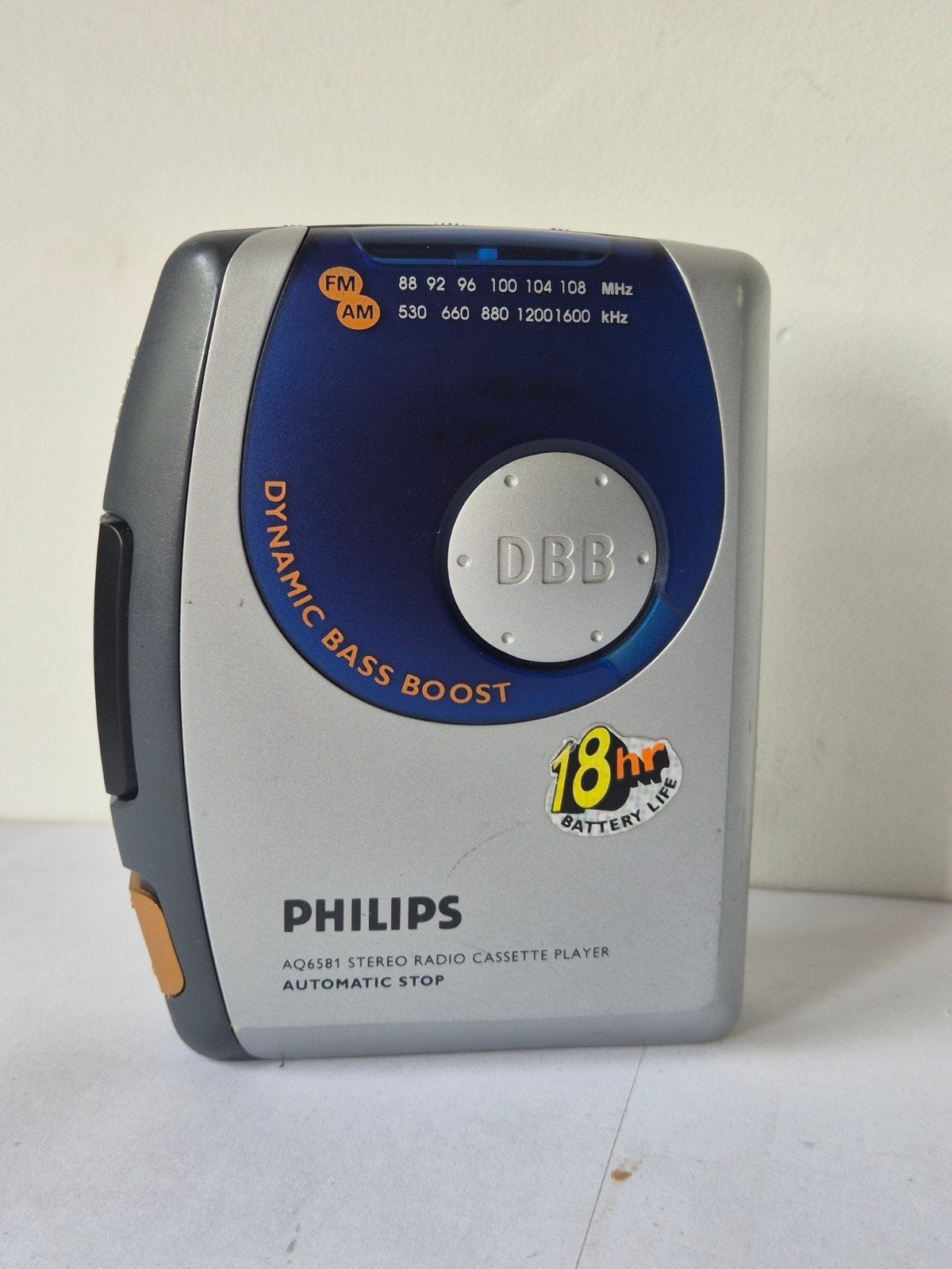 Philips AQ6581 Walkman Cassette Speler- Getest Werkt perfect, Ophalen of Verzenden, Walkman