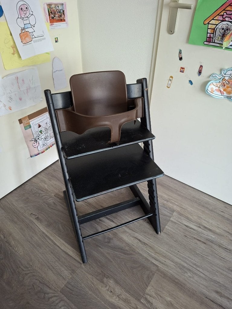 Stokke Tripp Trapp meegroeistoel met babyset, Ophalen, Gebruikt, Meegroeistoel, Aanschuifbaar