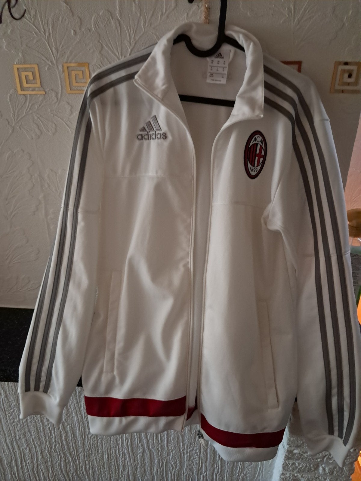 Origineel Adidas AC Milan Vestje - Maat XS, Ophalen, Wit, Adidas, Voetbal
