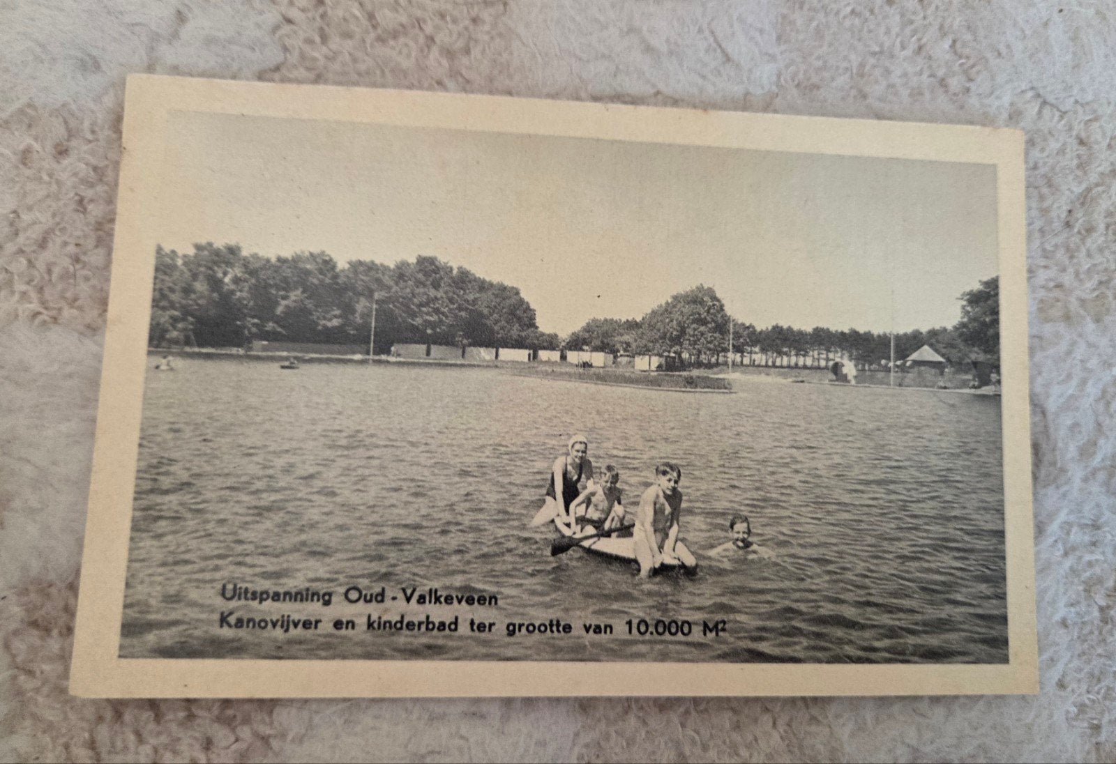 Oude ansichtkaart Uitspanning Oud-Valkeveen Naarden, Verzenden, 1940 tot 1960, Ongelopen, Noord-Holland