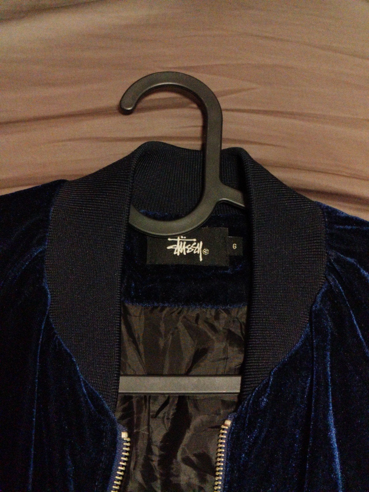 Stüssy International Tribe Bomberjack '90, Maat 38/40 (M), Blauw, Stüssy, Ophalen of Verzenden
