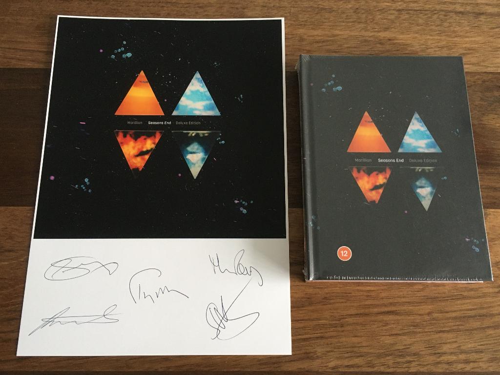 3Cd+BRDvd Marillion Seasons End Deluxe SIGNED NIEUW, Ophalen of Verzenden, Nieuw in verpakking, Progressive