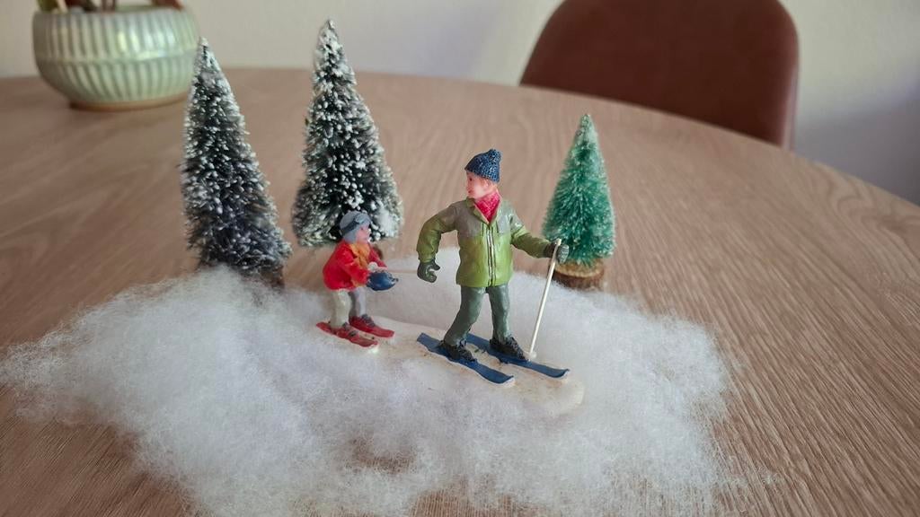 Kersttafreeltje voor bij kerstdorp, Ophalen of Verzenden