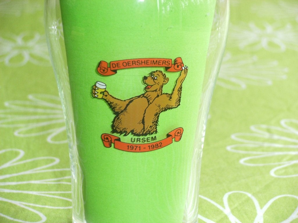 Bierglas de Oersheimers # Ursem - 1982- Carnavalsvereniging, Ophalen of Verzenden, Zo goed als nieuw
