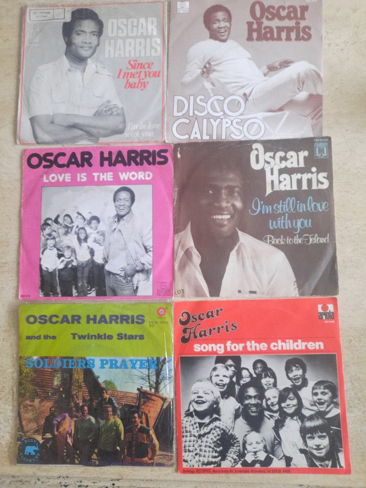 16x vinyl singels van Oscar Harris, Ophalen of Verzenden, Zo goed als nieuw, Overige formaten