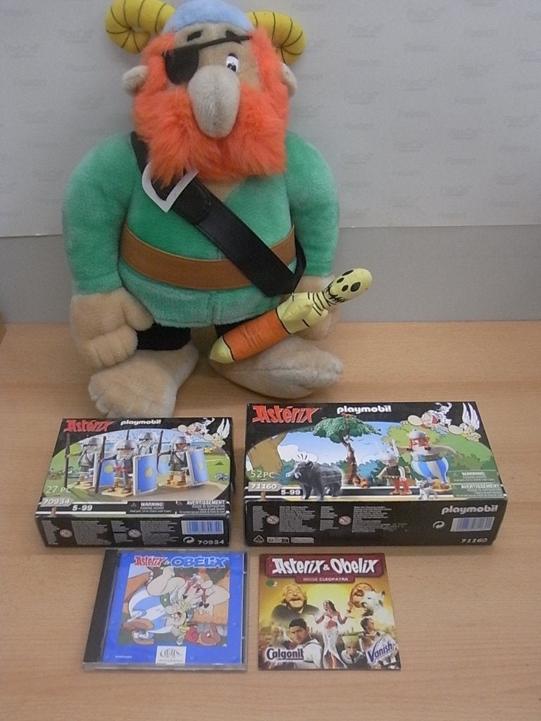 Cd Infogrames + DVD + Playmobil 2022 Asterix + knuffel 1994, Ophalen of Verzenden, Nieuw
