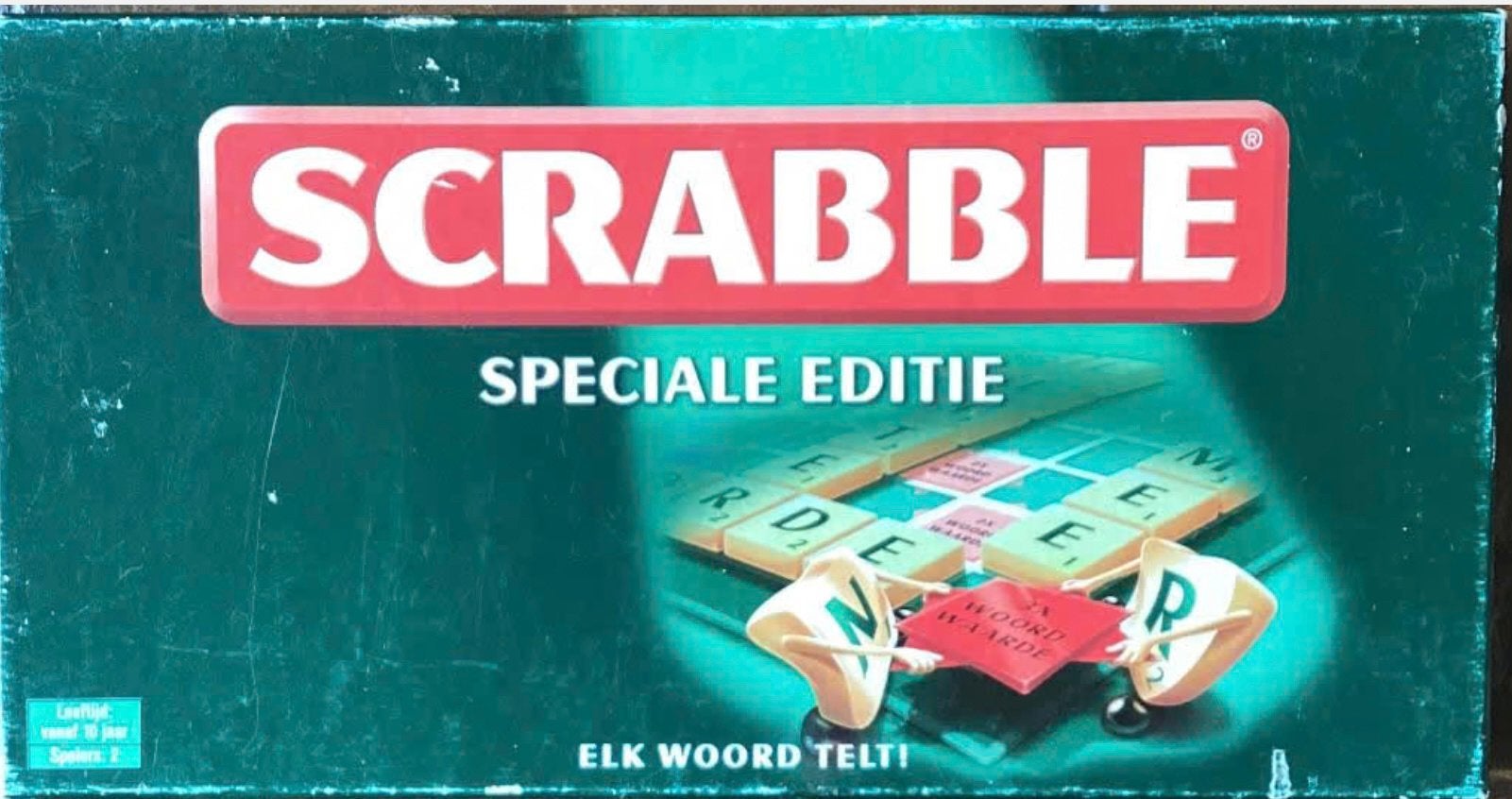 Scrabble complete speciale editie voor 2 personen, Ophalen of Verzenden, Gebruikt