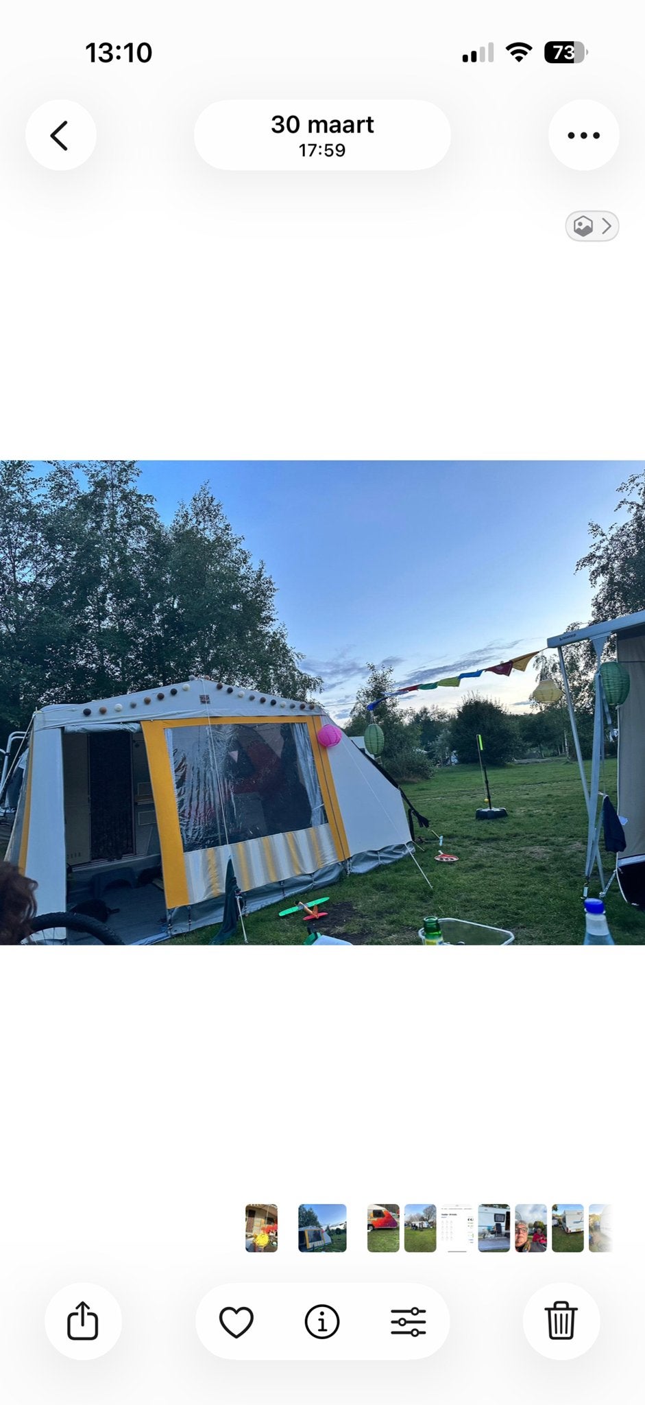 Kip EK37 Caravan met voortent, luifel,mover en 2 fietsendrag, Luifel, Kip, Tot en met 2, Kleine zit
