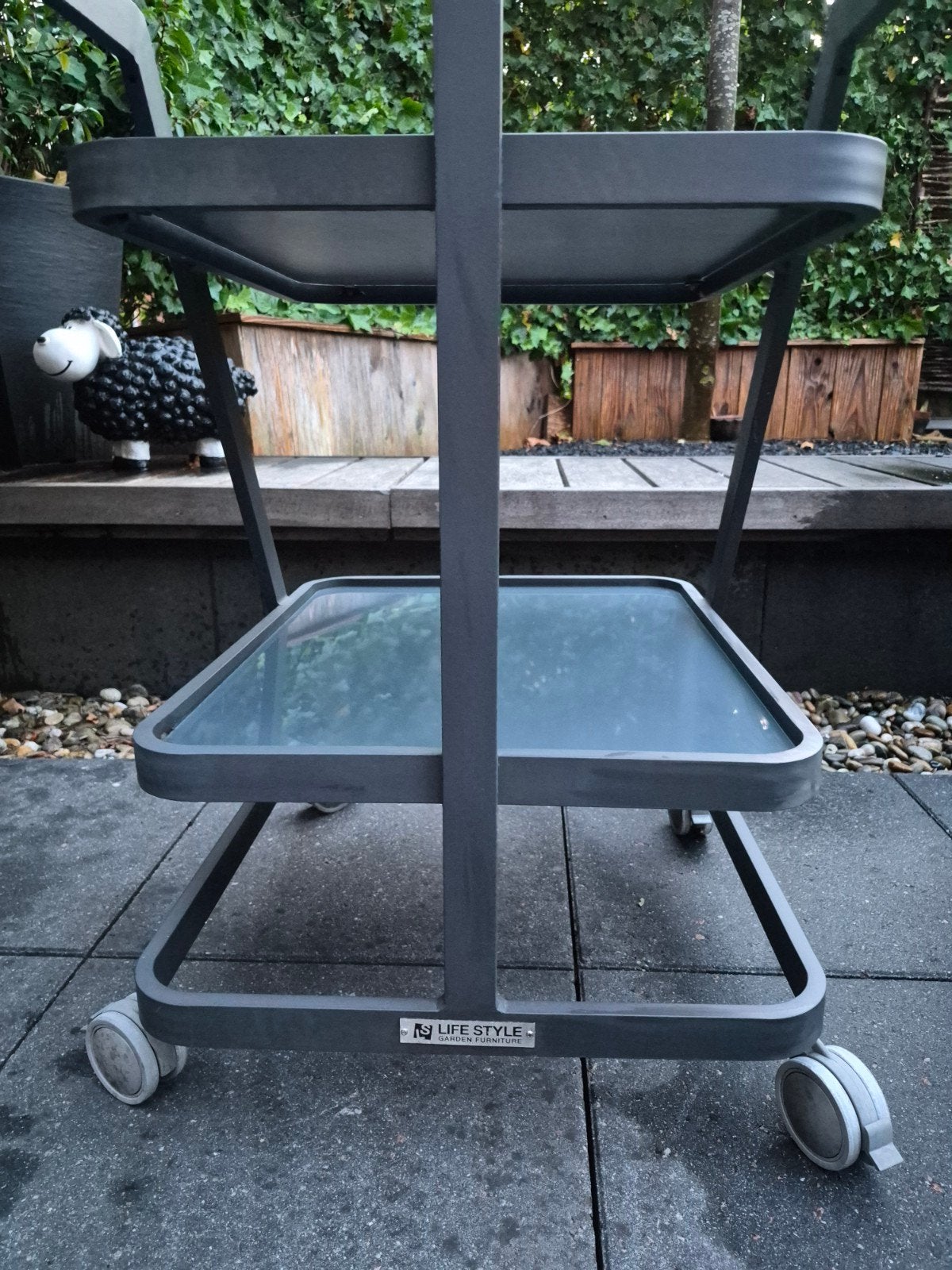 Stijlvolle serveerwagen/trolley van Life Style, Tuin en Terras, Ophalen, Gebruikt