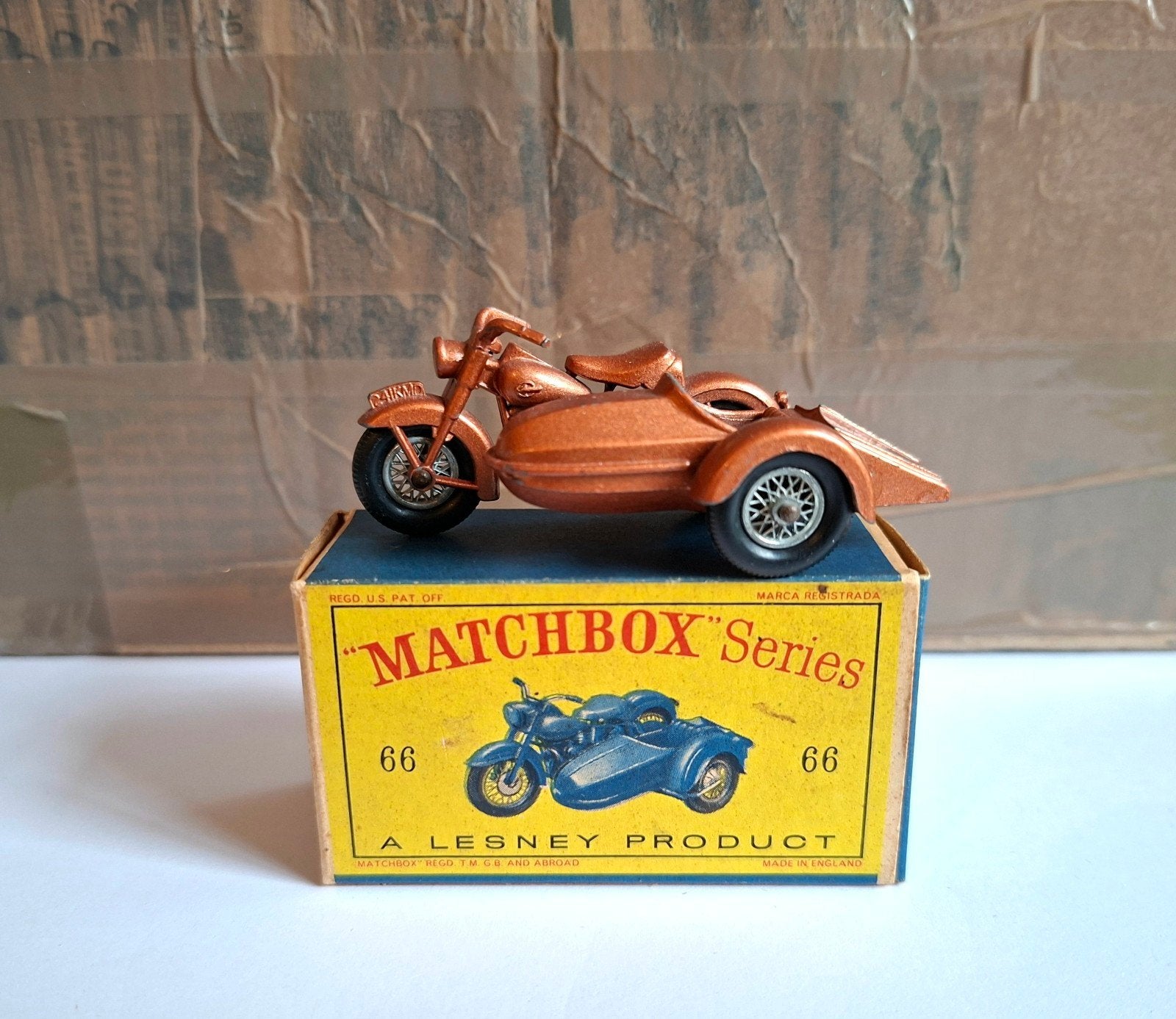 matchbox 66 harley davidson, Ophalen of Verzenden, Zo goed als nieuw, Auto