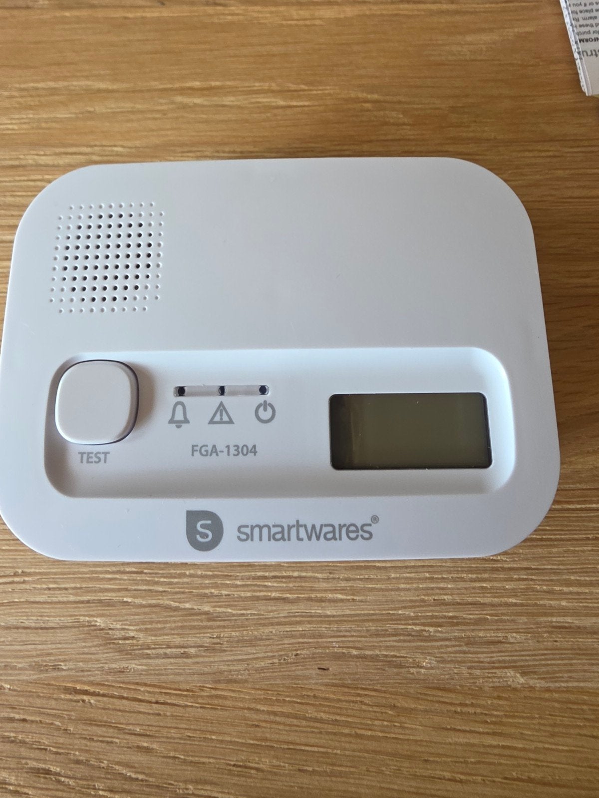 Koolmonoxide melder - nog nooit gebruikt - Smartwares, Ophalen of Verzenden, Nieuw, Detector, Sensor of Melder, Overige soorten