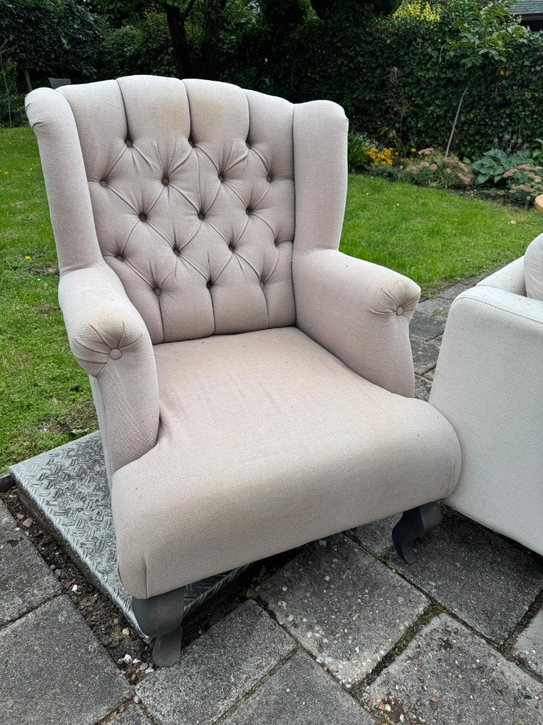 Comfortabele leunstoel, Huis en Inrichting, Ophalen, Klassiek, 75 tot 100 cm, Zo goed als nieuw