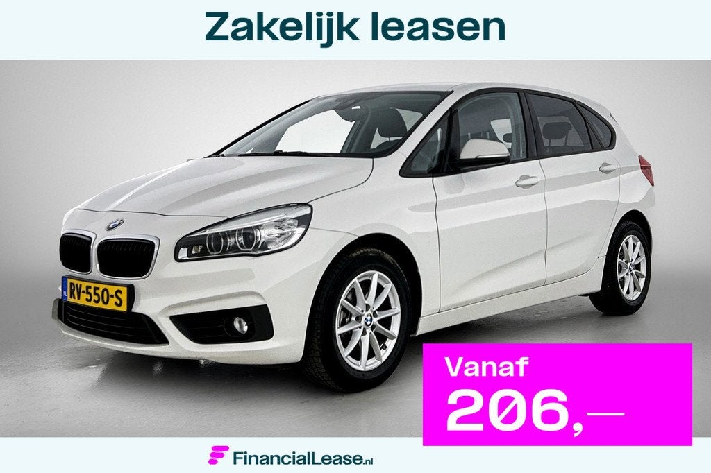 BMW 2-serie Active Tourer 216i Executive (NAVIGATIE, PARKEER, Gebruikt, Euro 6, Wit, Bedrijf