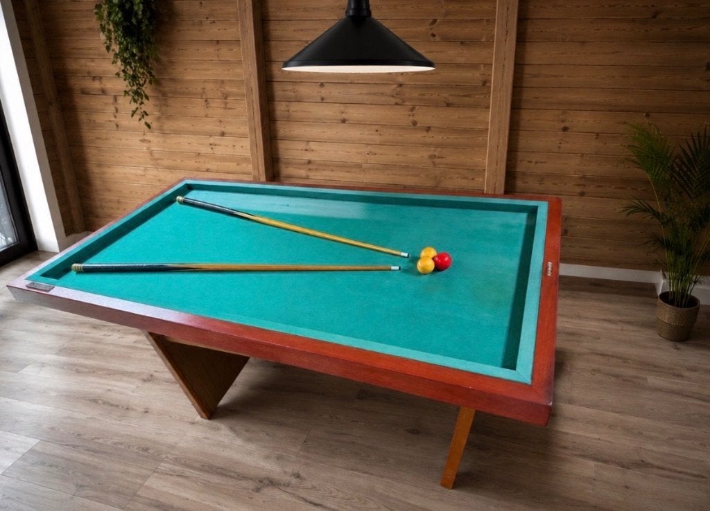 Biljarttafel mahonie hout, Sport en Fitness, Biljarten en Poolen, Ophalen of Verzenden, Gebruikt, Biljarttafel