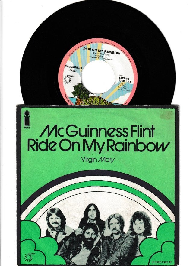 Mc GUINNESS FLINT - RIDE ON MY RAINBOW /// VIRGIN MARY [7''], Gebruikt, 7 inch, Pop, Overige typen