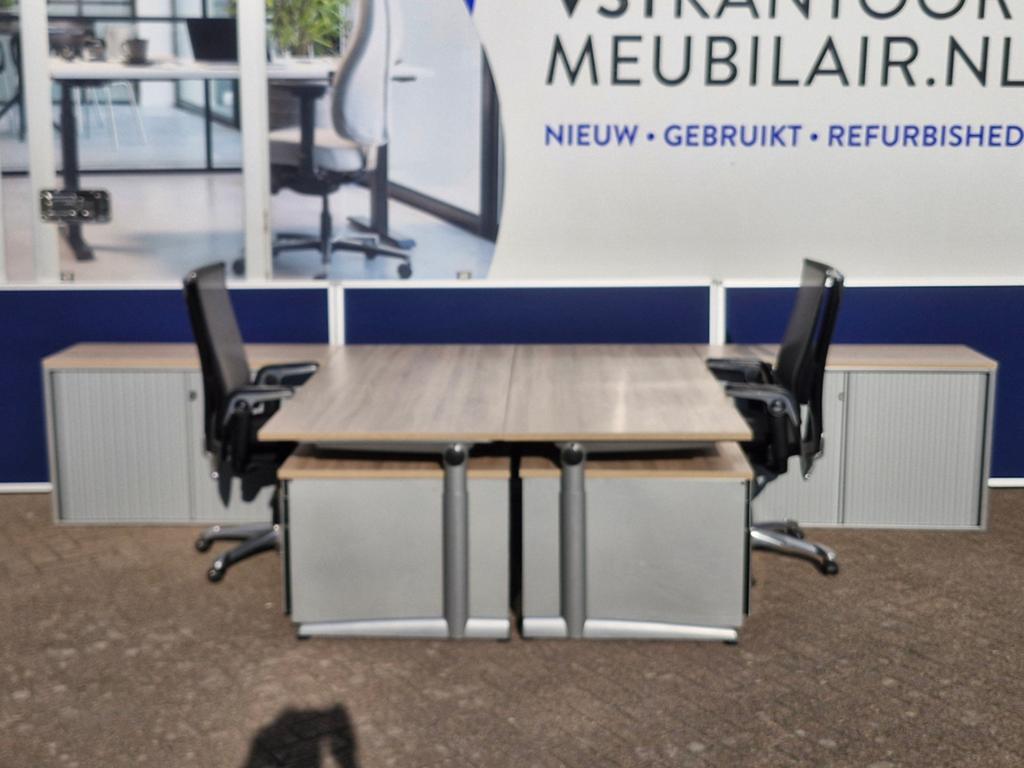 Ahrend 500 bureau met nieuw blad naar keuze, div maten, In hoogte verstelbaar, Ophalen of Verzenden, Zo goed als nieuw, Vst