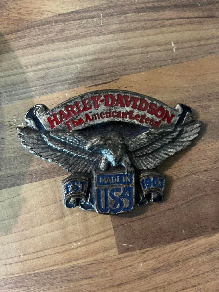 Harley Davidson Gesp, Kleding | Heren, Losse buckle of gesp, Overige kleuren, Minder dan 95 cm, Ophalen of Verzenden