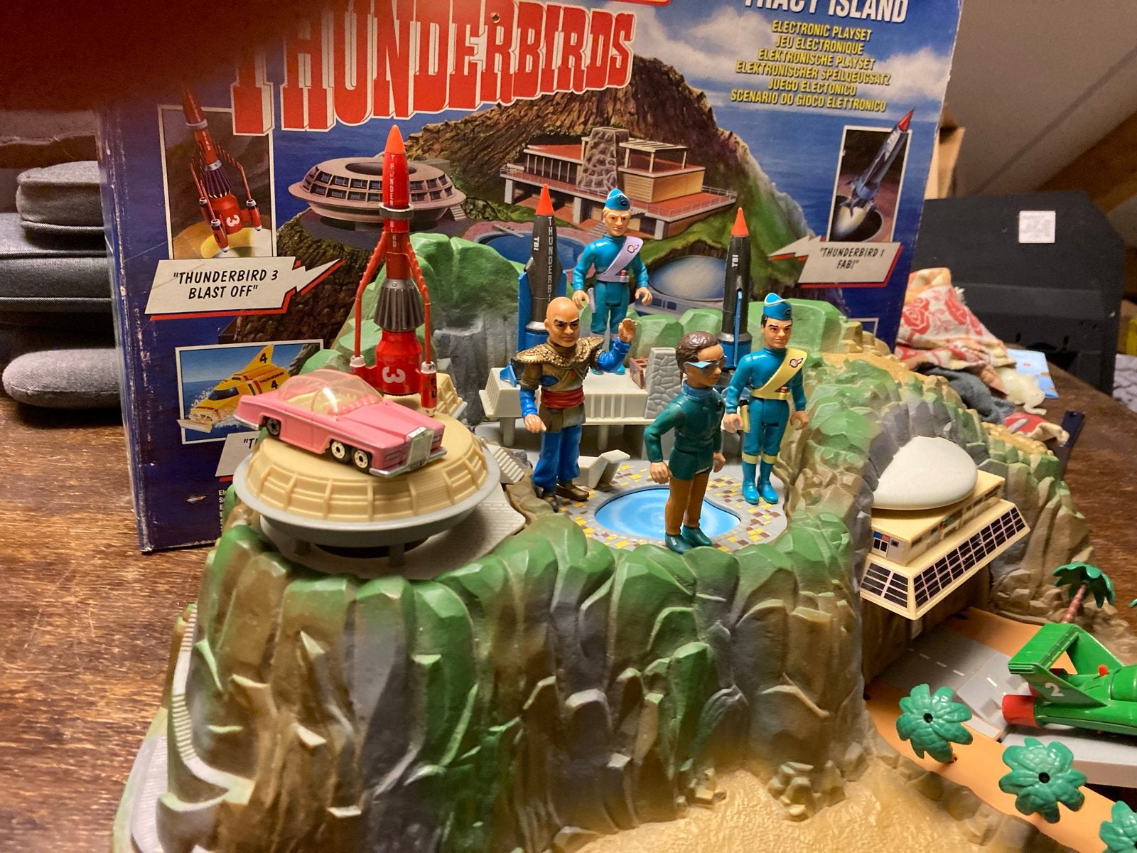 Vintage Thunderbirds Tracy Eiland Speelset, Ophalen, Zo goed als nieuw