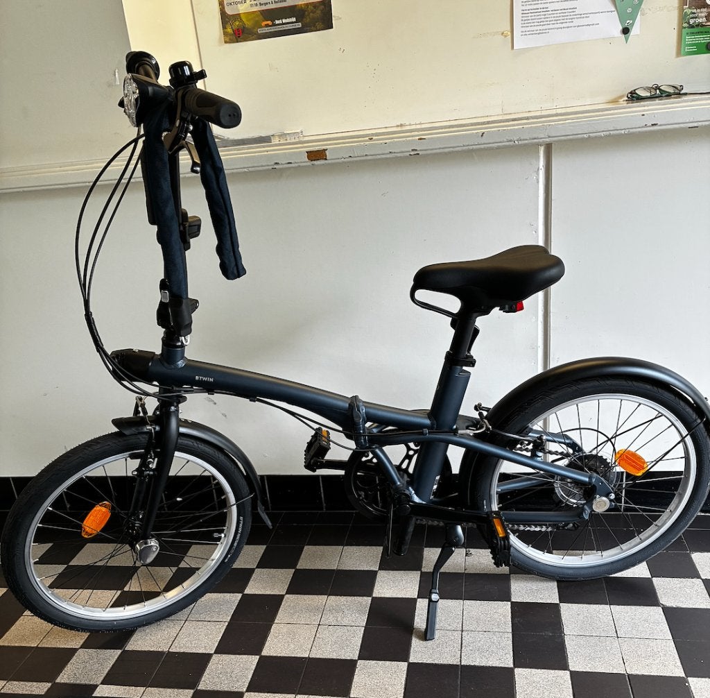 Vouwfiets 1 keer gebruikt, Velgrem, 16 tot 18 inch, Versnellingen, Zo goed als nieuw