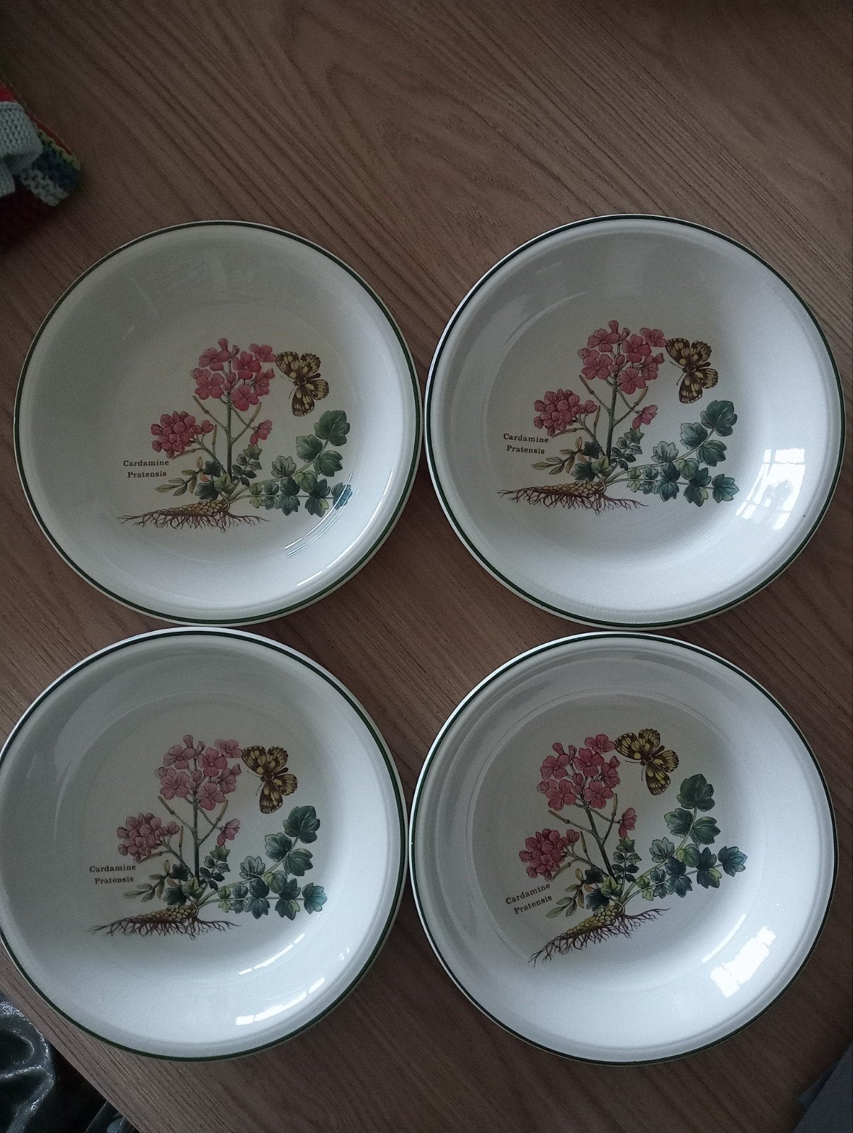 Diepe borden van florabunda, Gebruikt, Ophalen of Verzenden, Bord(en), Overige stijlen