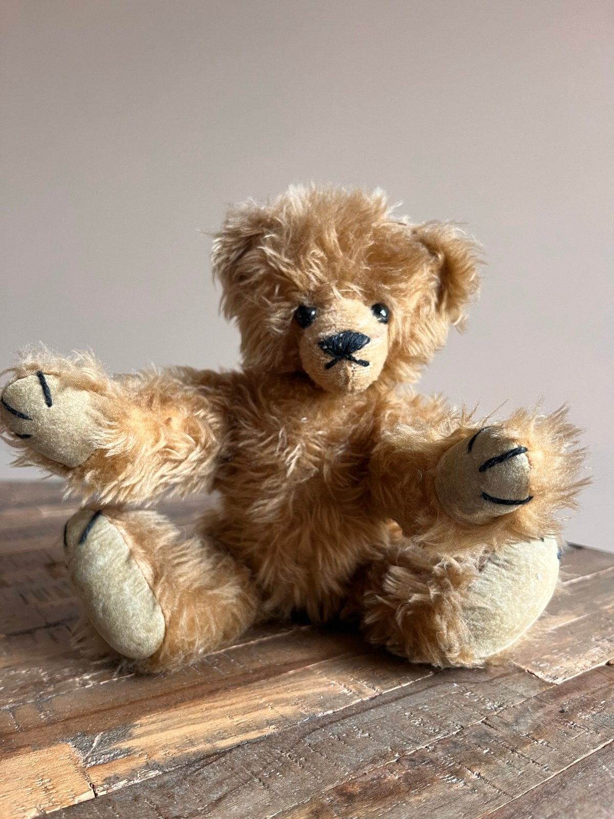 Oude teddybeer - 25 cm - in zeer goede staat, Ophalen, Beer, Zo goed als nieuw, Middelgroot (20 tot 80 cm)