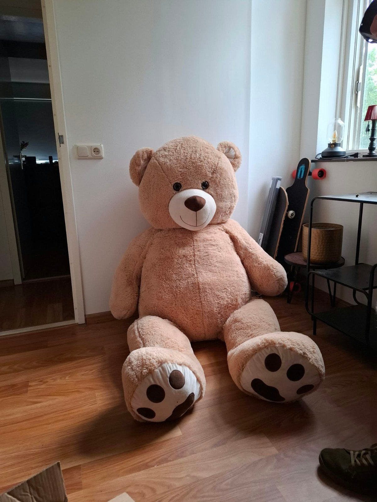Mega Knuffelbeer 180 cm - Zo goed als nieuw, Ophalen, Beer, Zo goed als nieuw, Bruin