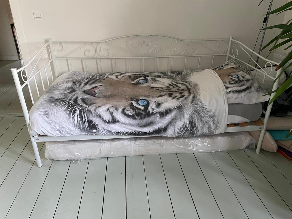 Mooi meidenbed 90x200 kleur wit, Ophalen, 90 cm, Eenpersoons, Wit