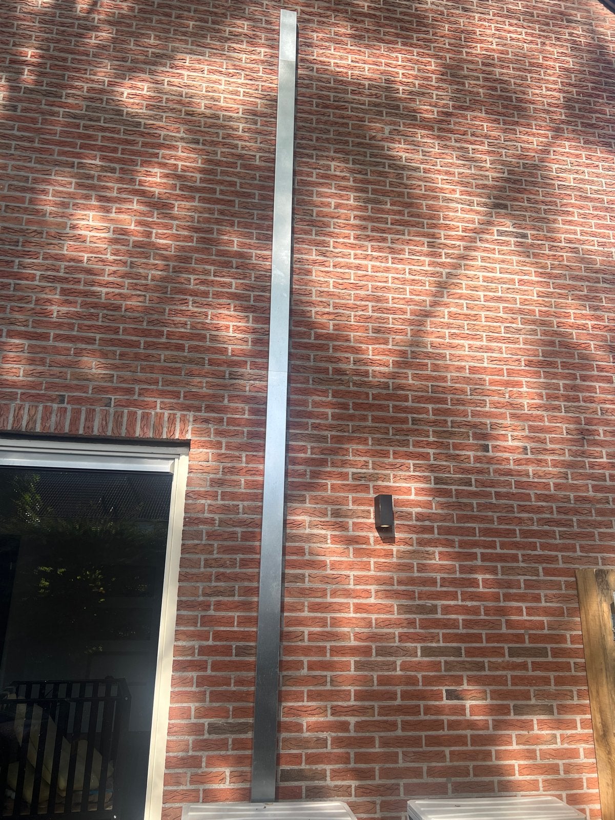 Zinken airco goot 3x2 meter, Doe-het-zelf en Verbouw, Buizen en Afvoer, Gebruikt, 6 meter of meer, Ophalen of Verzenden, Zink