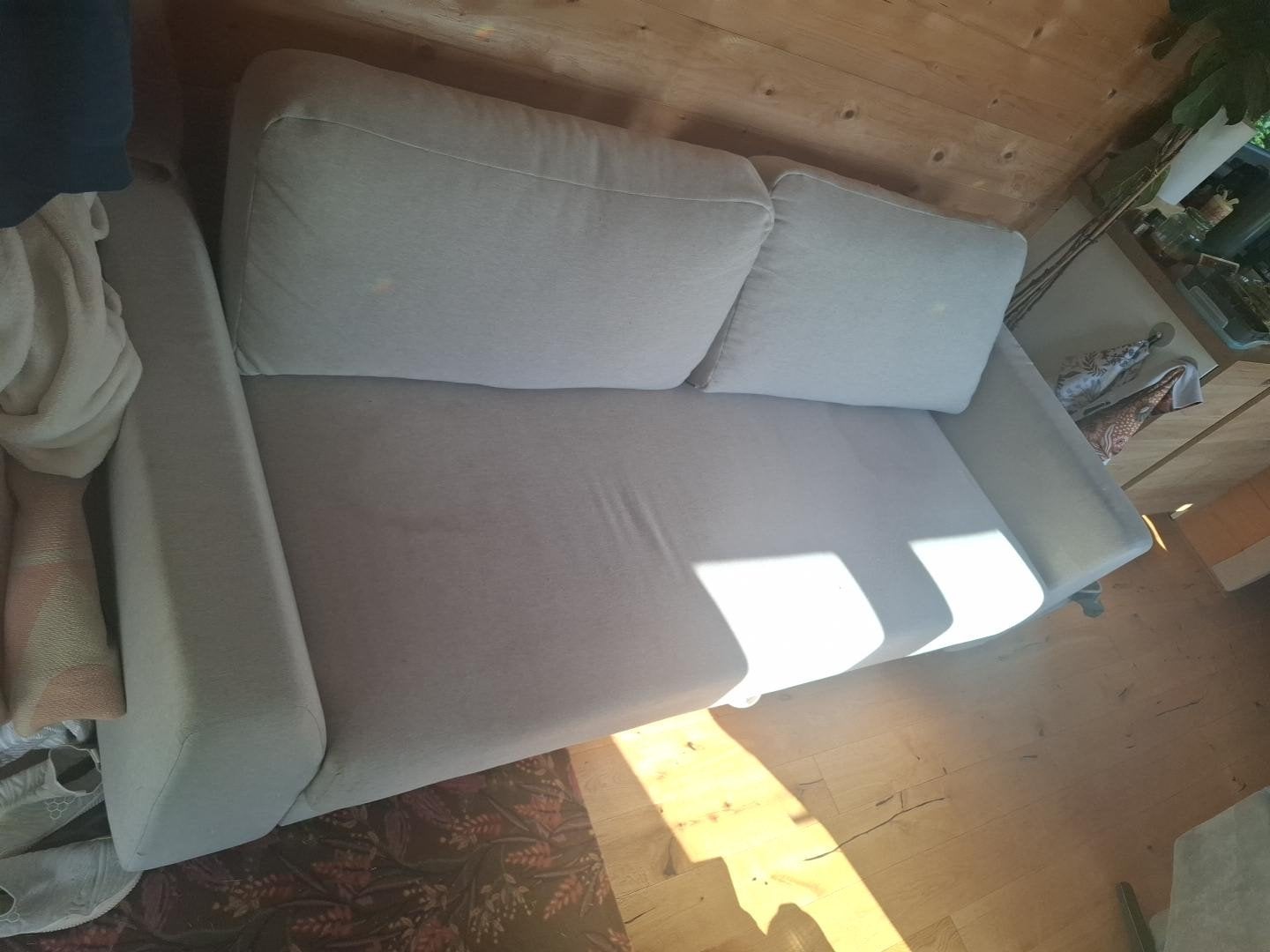 Bruno slaapbank 160x200 + Premium topper  nieuwprijs €2.656, Ophalen, Gebruikt, Stof