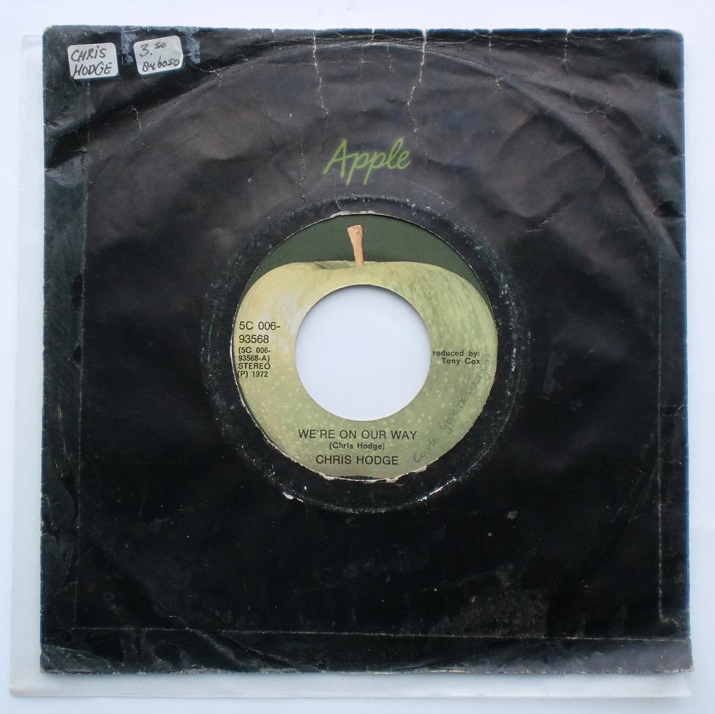 Chris Hodge - We’re on our way / Supersoul (1972, Apple) 7”, Cd's en Dvd's, 7 inch, Single, Ophalen of Verzenden, Rock en Metal