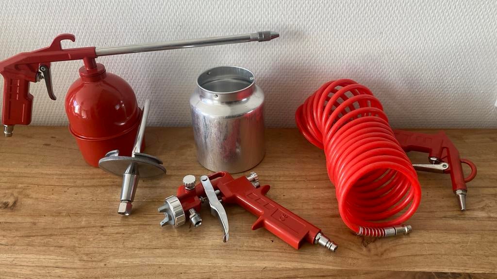 Blaaspistool / Verfspuitpistool,5-delig., Ophalen of Verzenden, Nieuw