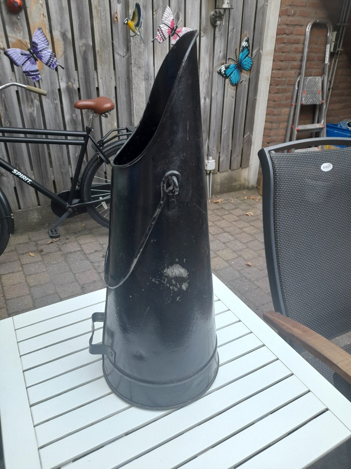 Oude Kolenkit, zwart., Antiek en Kunst, Curiosa en Brocante, Ophalen of Verzenden
