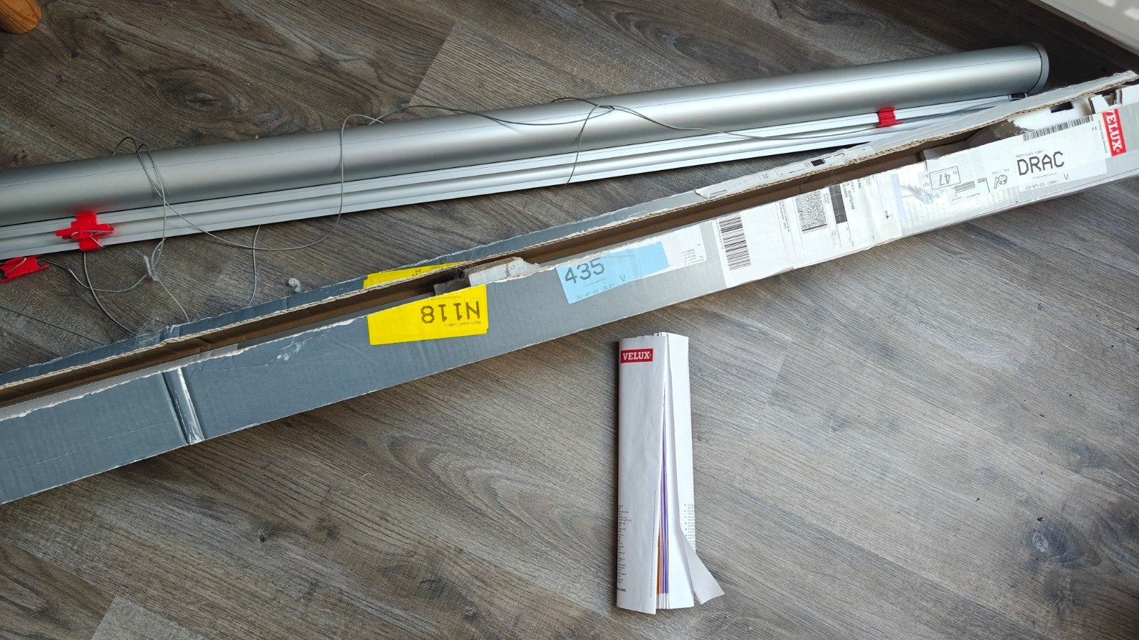 Velux originele rolhor UK40 - Nieuwstaat, rvs-grijs, Ophalen, Nieuw, 120 tot 160 cm, Overige typen