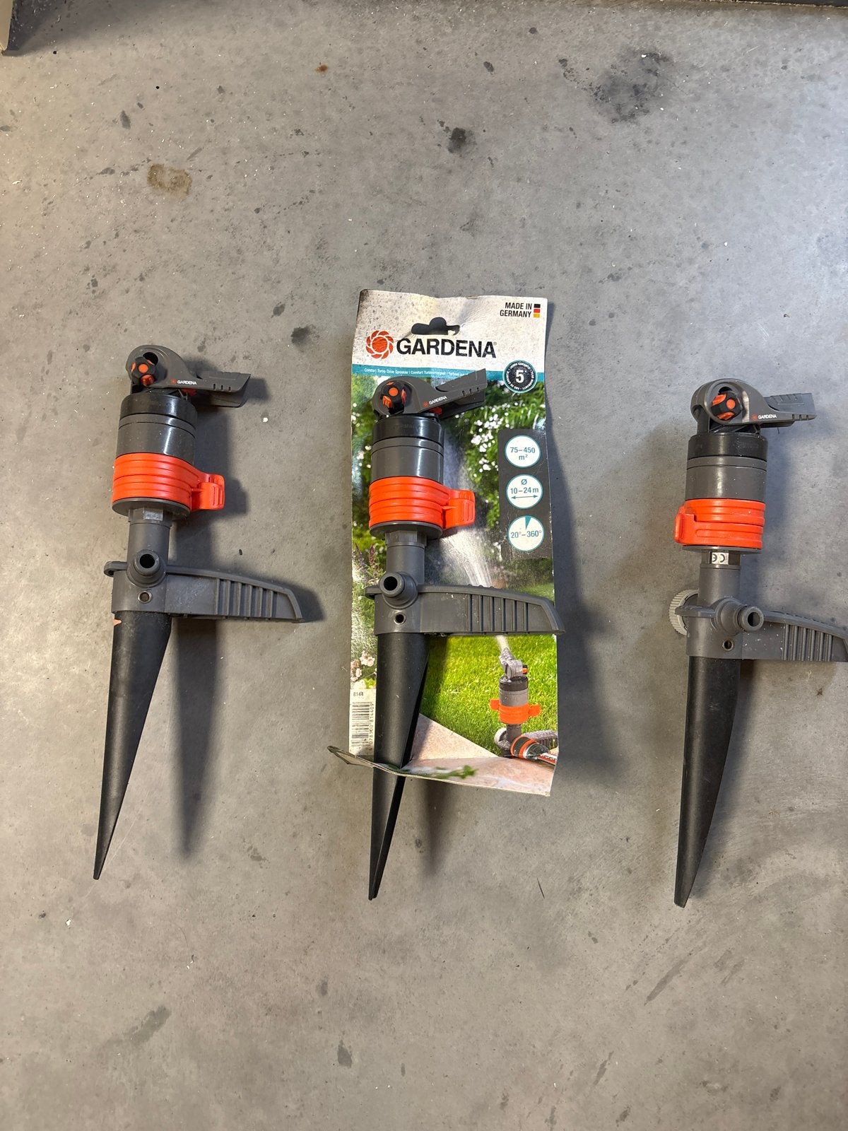 Gardena Sectorsproeiers (3 stuks), Ophalen of Verzenden, Zo goed als nieuw, Sectorsproeier