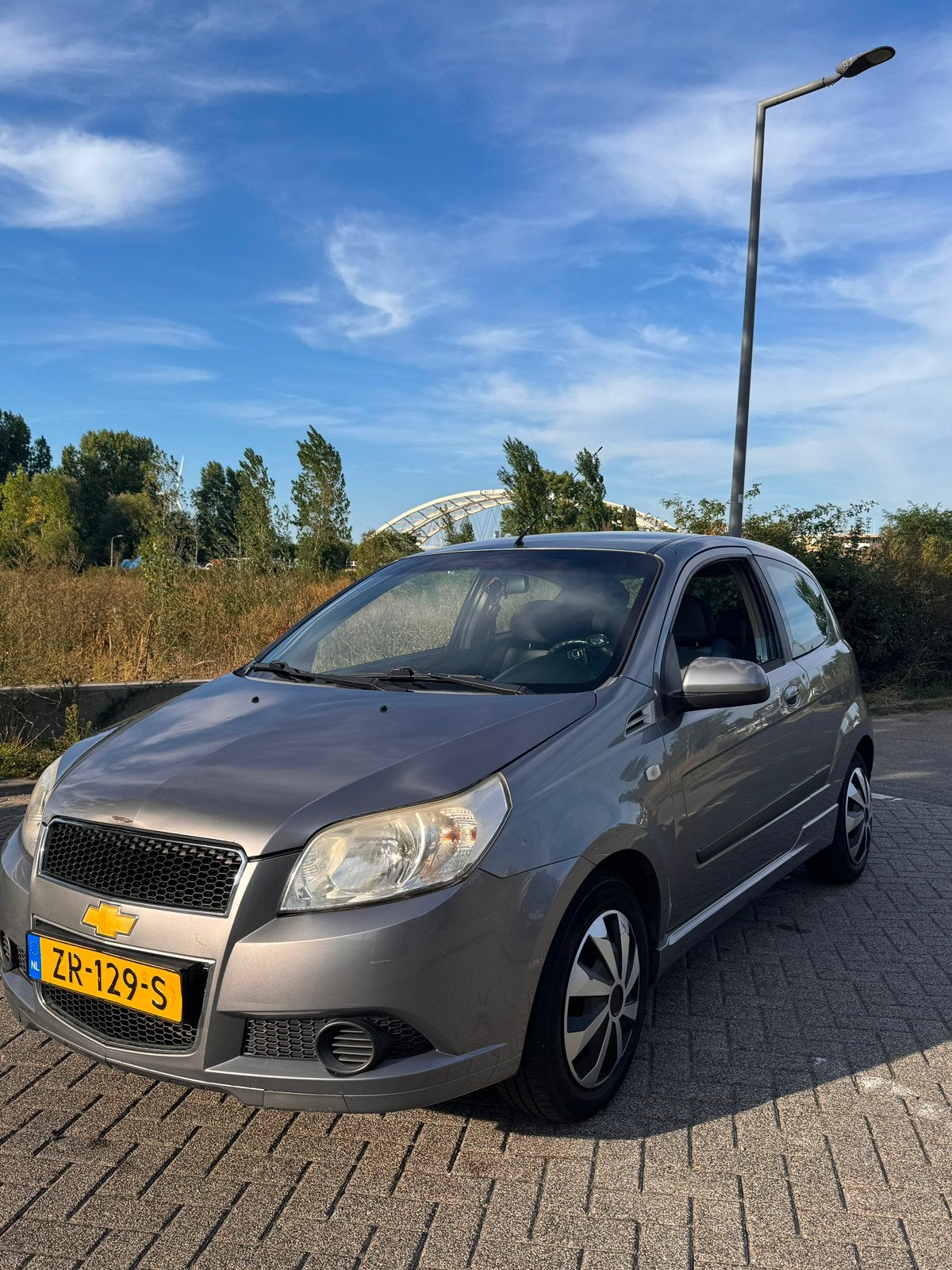 Chevrolet Aveo 1.2 16V 3D 2010 Grijs, Voorwielaandrijving, Elektrische ramen, 40 €/maand, Aveo