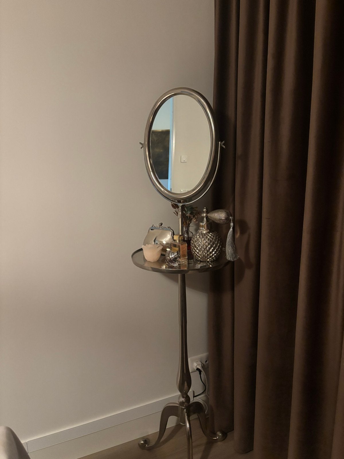 Riviera Maison spiegel op standaard, Huis en Inrichting, Ophalen, Minder dan 50 cm, 100 tot 150 cm, Zo goed als nieuw