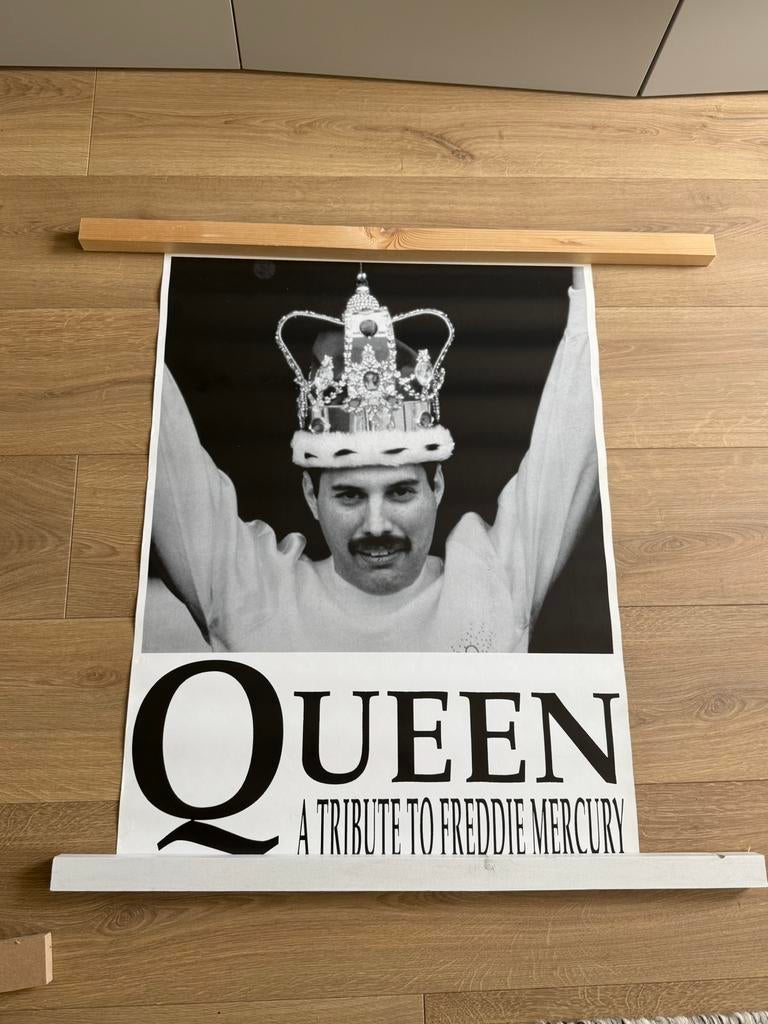 Poster Queen ‘ A Tribute To Freddie Mercury, Ophalen, Zo goed als nieuw, Poster, Artwork of Schilderij