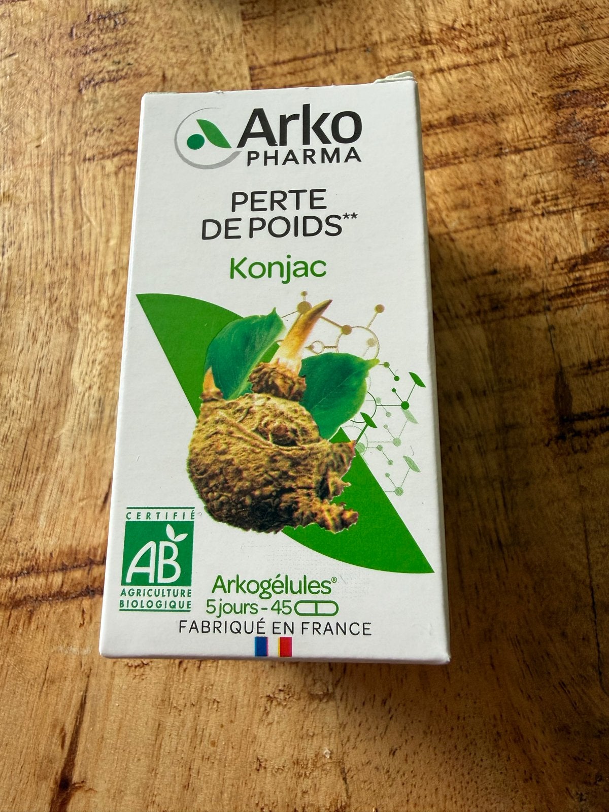 Arko Pharma Konjac - Perte de Poids (45 capsules), Ophalen, Nieuw, Pillen