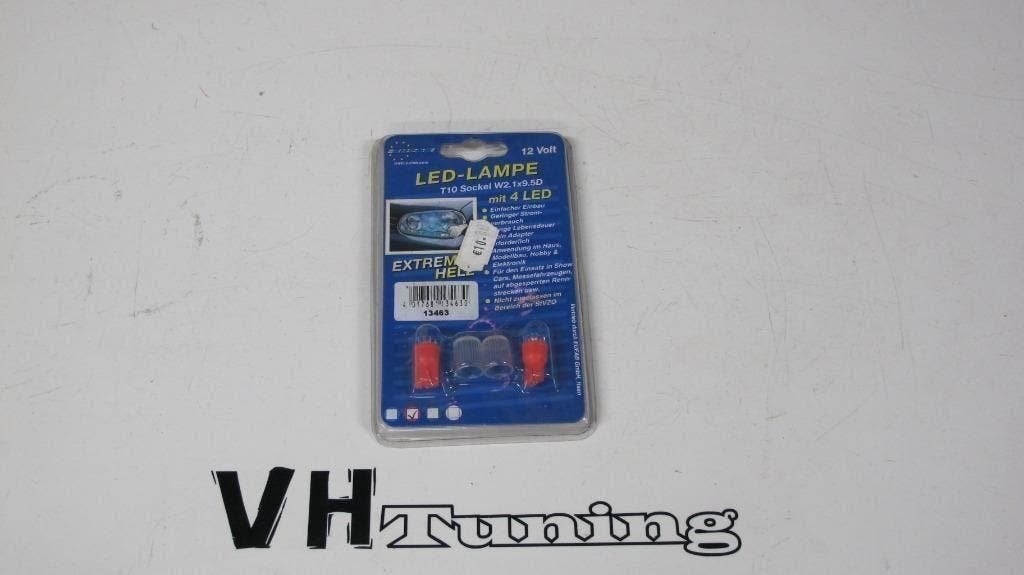 EUFAB T10 LED Rood met 4 leds, Ophalen of Verzenden