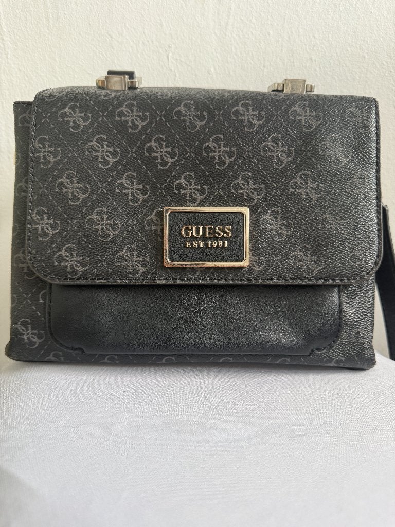 Guess Tas, Verzenden, Zo goed als nieuw, Zwart, Handtas
