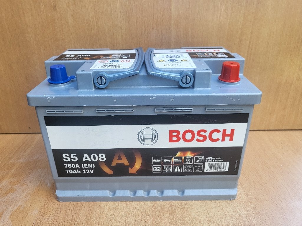 Battery BOSCH AGM S5 12V--70Ah--760A Start--Stop, Ophalen