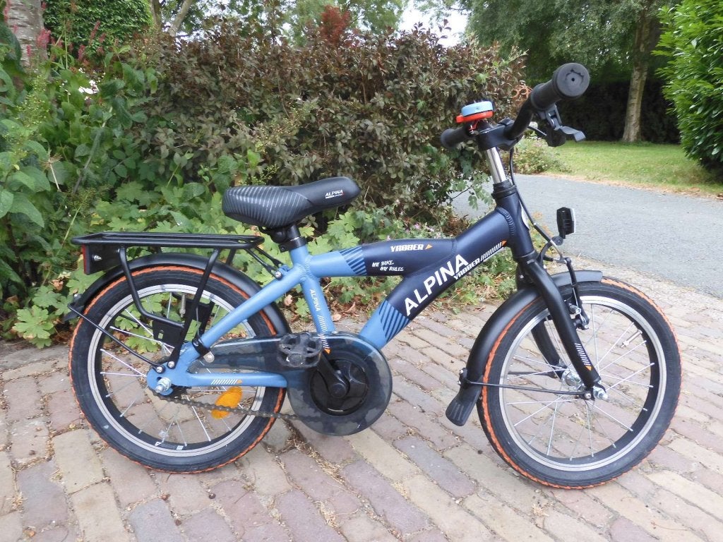 16 inch Alpina Yabber  jongensfets van 6 maanden oud, Fietsen en Brommers, Fietsen | Kinderfietsjes, Terugtraprem, 16 tot 20 inch