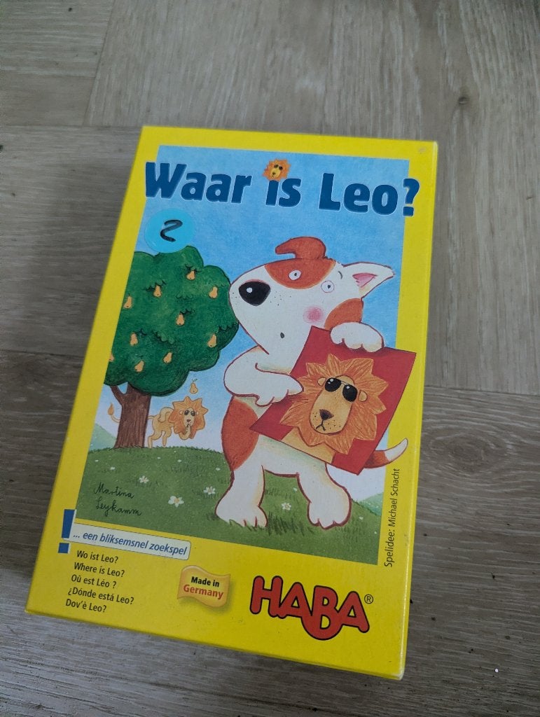 Haba - Waar is leo, Een of twee spelers, Ophalen of Verzenden, Zo goed als nieuw, HABA